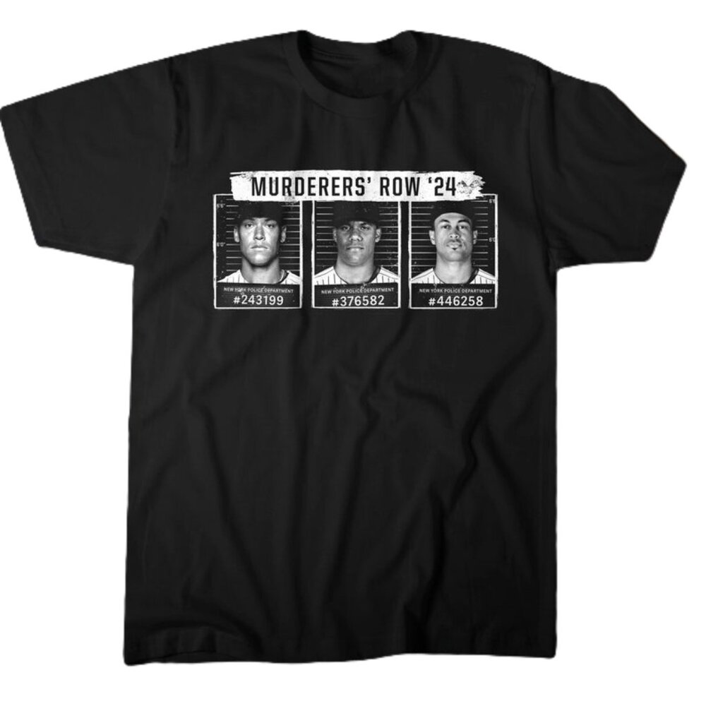 Murderers' Row Black Vintage T-Shirt, New York Baseball
